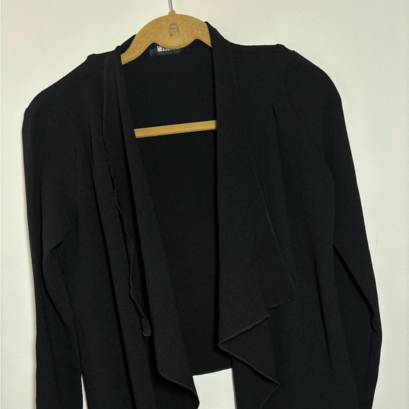 Missguided longsleeve black waterfall cardigan size small 140 - Picture 3 of 5